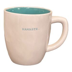 Rae Dunn Ceramic Namaste Yoga Meditation Zen Coffee Mugs